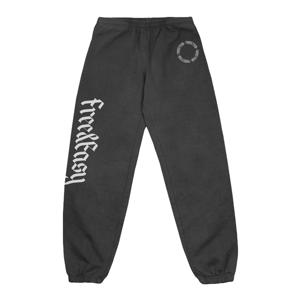 Circle Heavy Fleece Sweatpants | Black