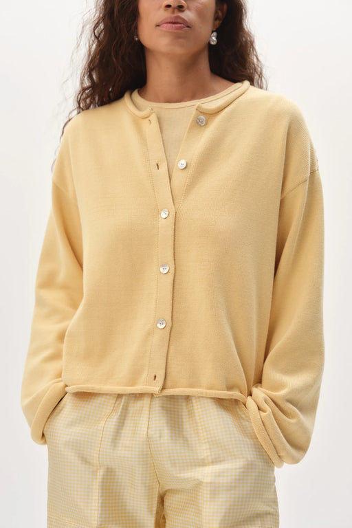 The Cotton Knit Roll Cardigan | Butter