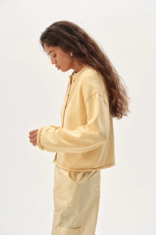 The Cotton Knit Roll Cardigan | Butter