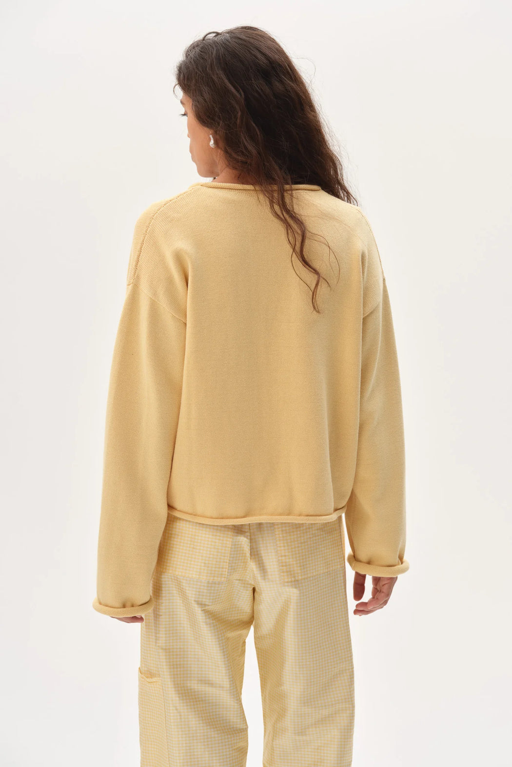 The Cotton Knit Roll Cardigan | Butter