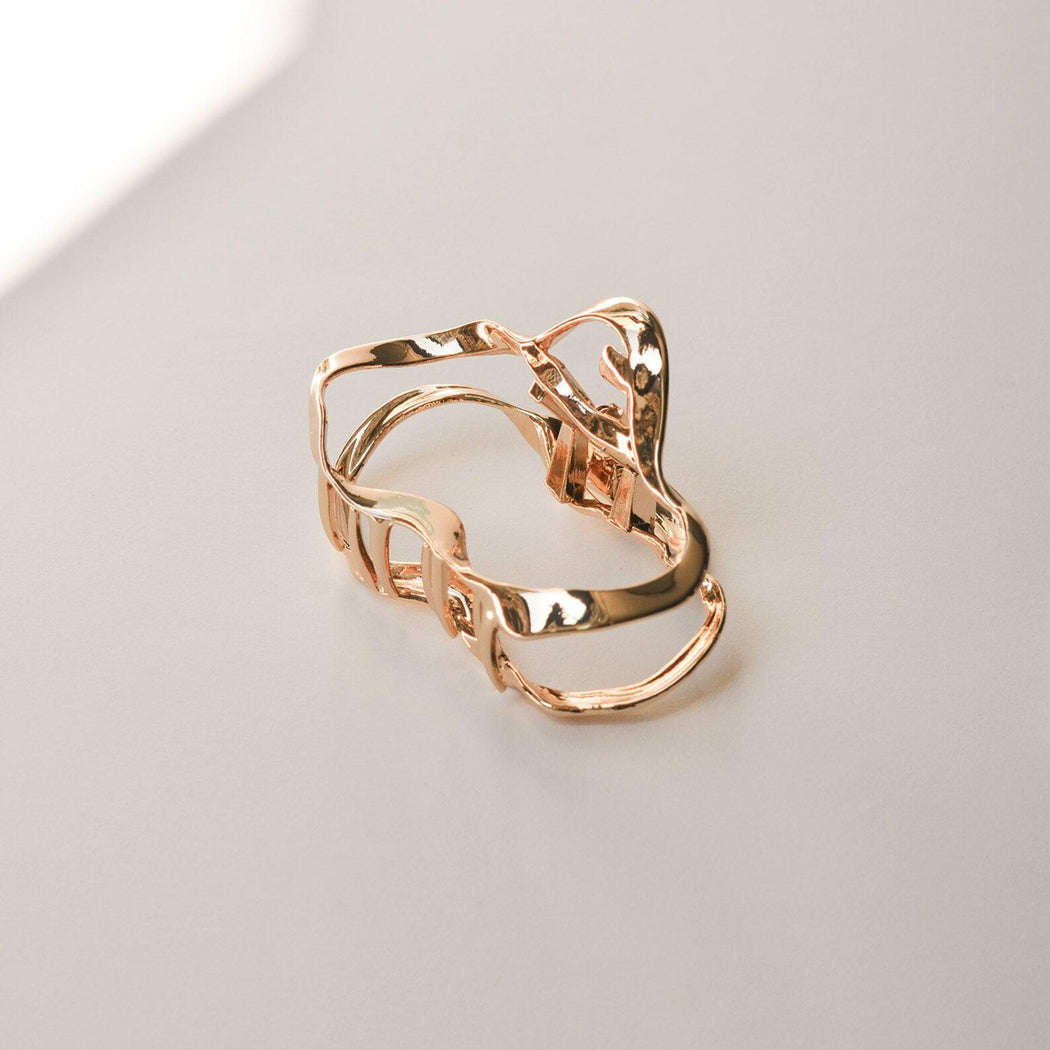 Wave Hair Claw Clip | Gold