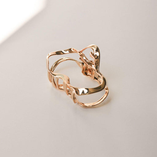 Wave Hair Claw Clip | Gold