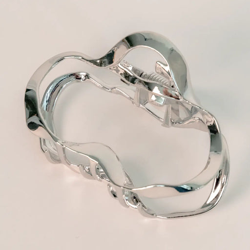 Wave Hair Claw Clip | Silver