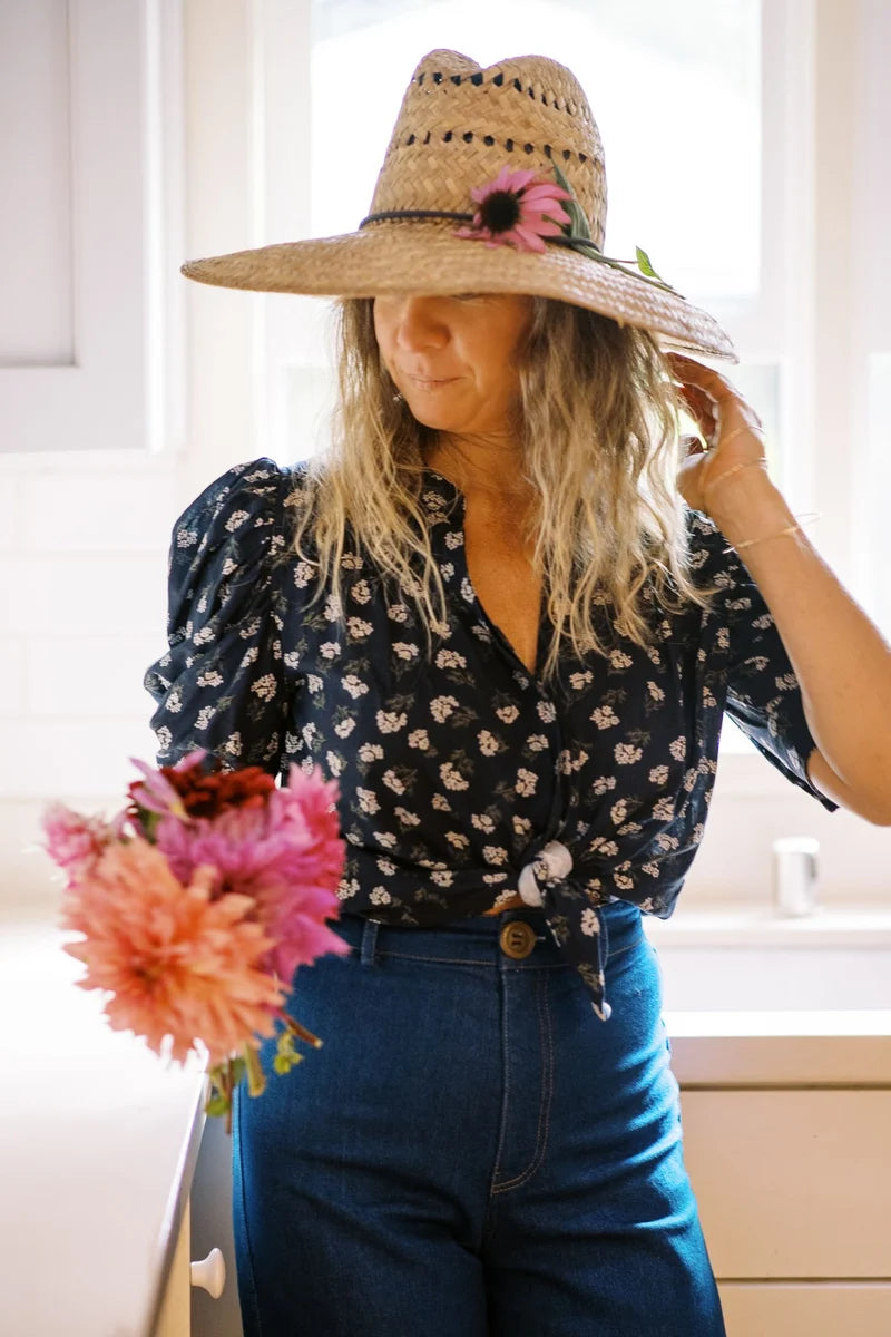 Wordford Top | Navy