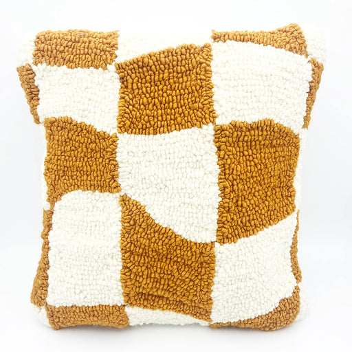 Small Handmade Checkerboard Pillow