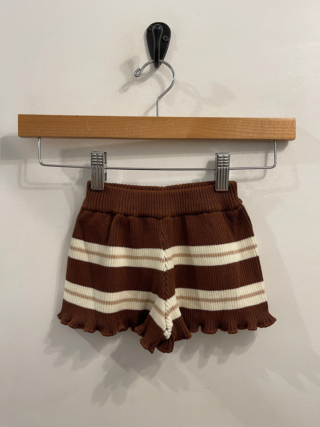 Kealia Knit Short | Striped Chocolate