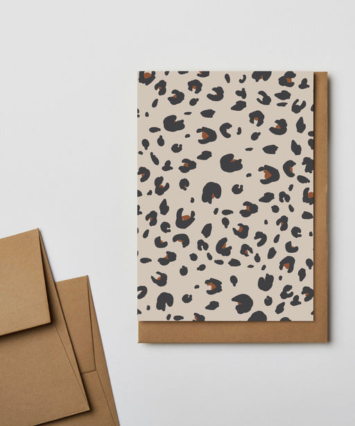 Leopard Notecard | Cream