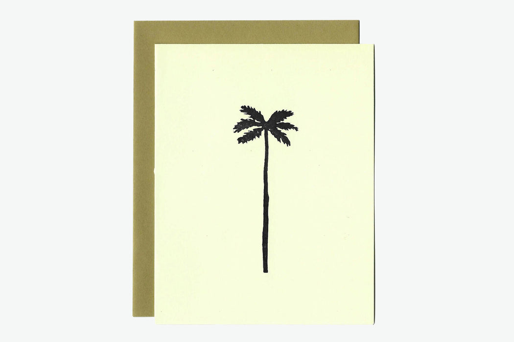Single Palm Tree Card