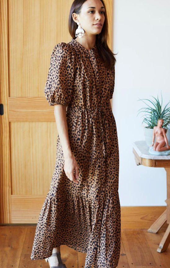 Lucy Dress | Vintage Leopard
