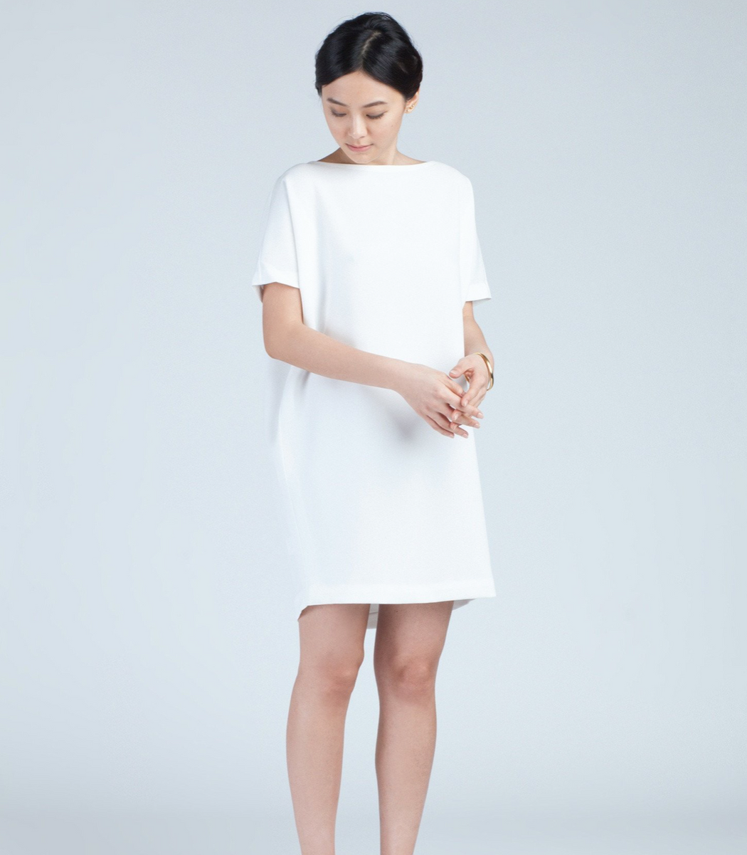 Angle Mini Dress | White
