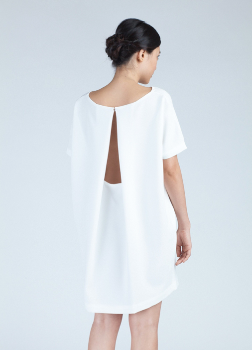Angle Mini Dress | White