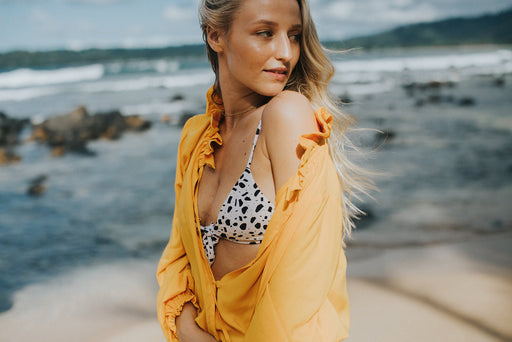 Bardot Blouse Bodysuit 'VERONA' in Sand