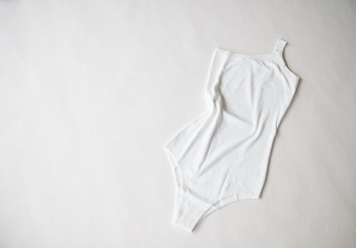 Women's One Strap Bodysuit | White